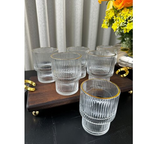 Ray Short 6 Delige Glas 180 ML Gold