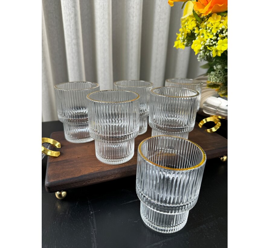 Ray Short 6'li Bardak 180ml Gold