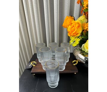 Ray Long 6'li Bardak 300 ml Gold
