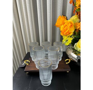 Ray Long 6'li Bardak 300 ml Gold