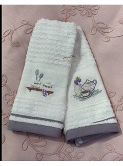 IPEKCE Ipekce Keuken Handdoek 30 x 50 Cm 2 Delig Paars