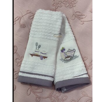IPEKCE Ipekce Keuken Handdoek 30 x 50 Cm 2 Delig Paars