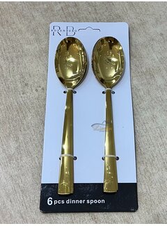 DIVA GOLD DINERLEPEL 6 DELIG