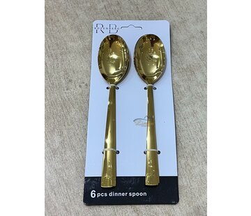 DIVA GOLD DINERLEPEL 6 DELIG