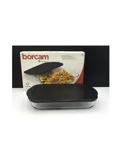 Borcam Kapakli Dikdortgen Firin Tepsisi  40 x 25 cm