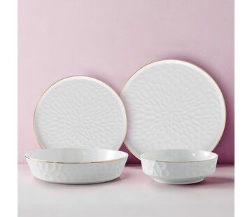 LIV Estella Gold  Rond 6-Persoons | 24-Delig Serviesset