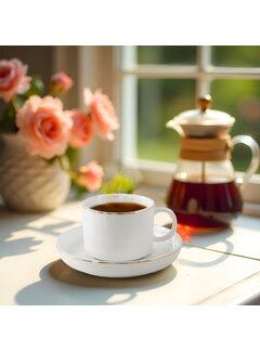 LIV Claire Goud Koffieset 12-delig | 6-delig