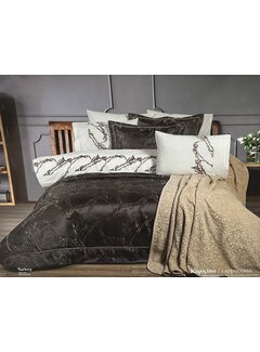 Bella home Hera bedspread set 10 pieces Black - Cappuccino