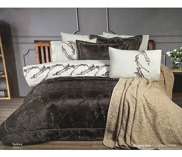 Bella home Hera bedspread set 10 pieces Black - Cappuccino