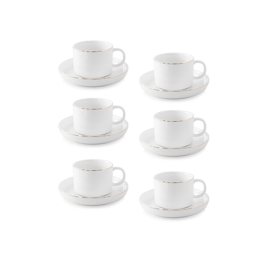 Claire Gold Mokkatassen 6er Set