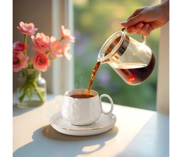 LIV Estella Gold Kaffetassen 6er Set