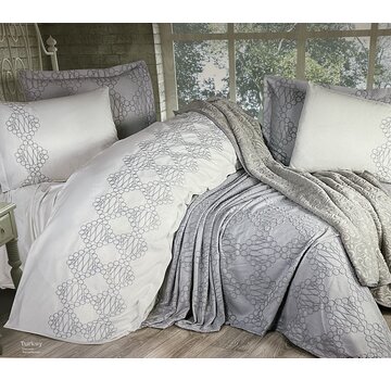 Bella home Kristina Tagesdecken-Set 7-teilig Grau