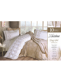 Bella home Kristina bedspread set 10 pieces Cappuccino