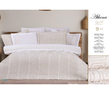 Bella Home Athena Spreiset 9 delig Cream