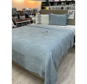 KARACA HOME Karaca Home Blanche Waffle Bedspreiset Blauw