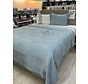 Karaca Home Blanche Bettdecken-Set für zwei Personen mit Waffelmuster in Blau
