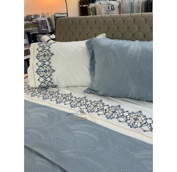 IPEKCE İpekçe Home 2 Kişilik Nevresim Takımı Milano Mavi