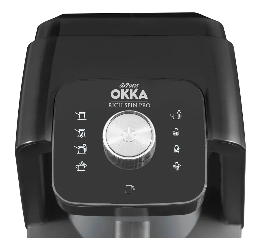 Cafetière turque OKKA rich Spin pro Noir-Cuivre