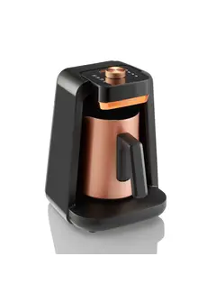 ARZUM Cafetière turque OKKA rich Spin pro Noir-Cuivre