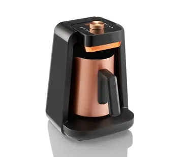 ARZUM Cafetière turque OKKA rich Spin pro Noir-Cuivre