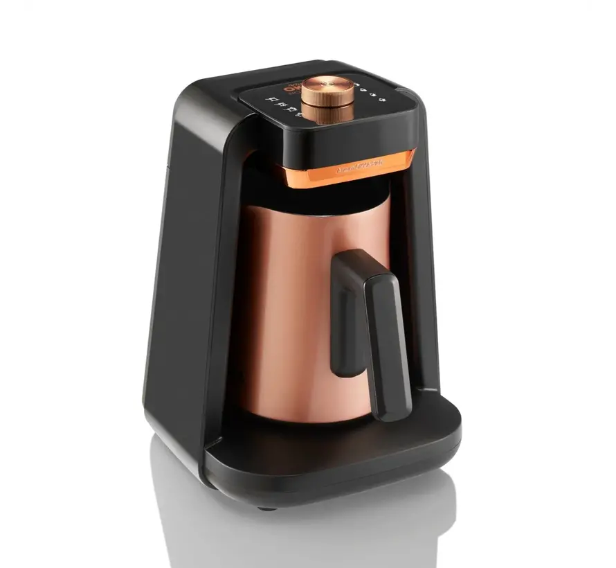 Cafetière turque OKKA rich Spin pro Noir-Cuivre