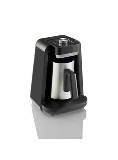 ARZUM Cafetière turque OKKA rich Spin pro Noir-Chrome