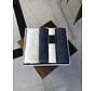 Bella Home Ribble Handdoekenset 4 Delig Cream / Antraciet Blauw