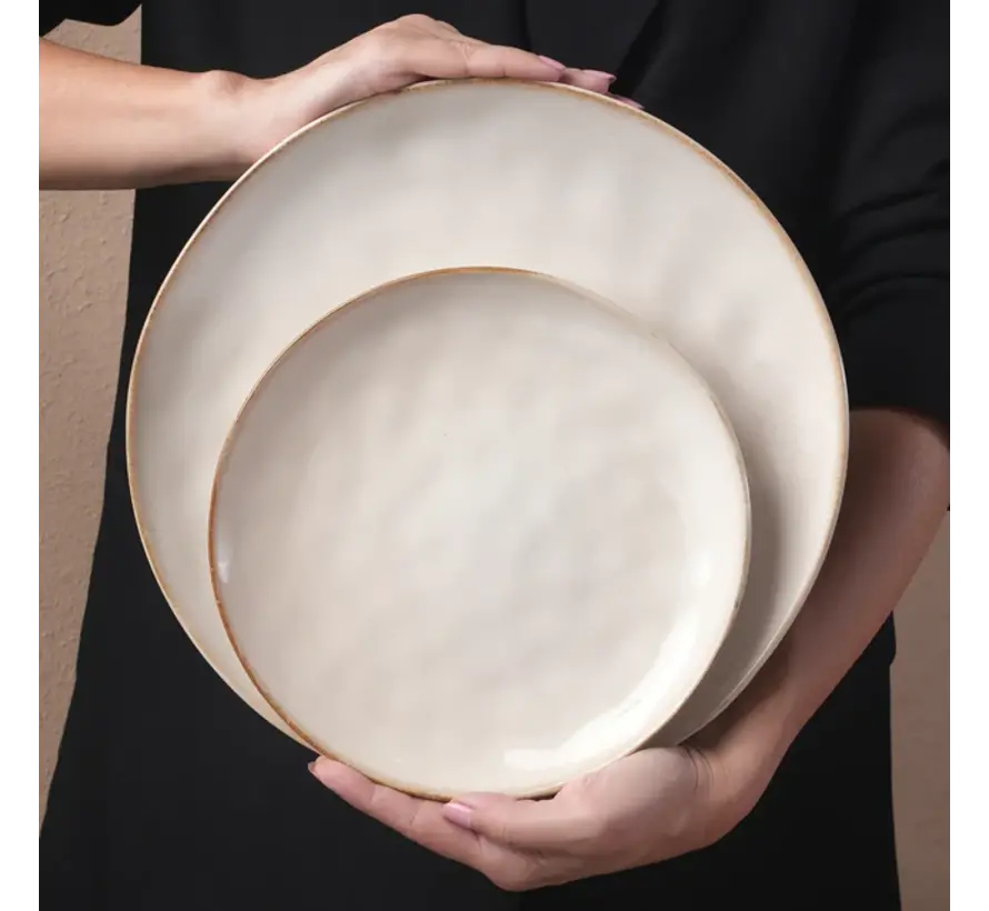 Karaca Aria Beige Reactive Geschirr Set für 6 Personen, 24 teilig