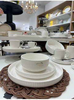 MARLE  DE SERVIETTES 18 PIÈCES | 6 PERSONNES BLANC