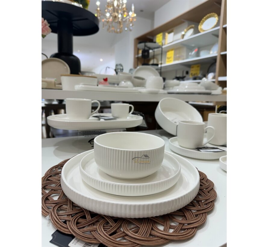 MARLE SERVIESSET 18 PIECES | 6 PERSONS WHITE