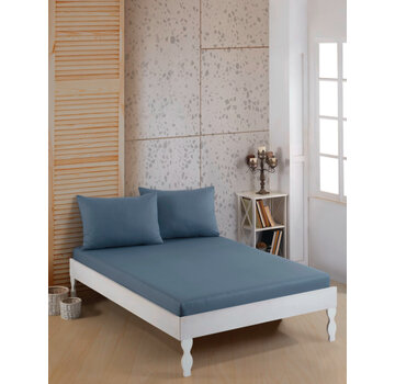 Bella home ranforce Katoenen Hoeslaken set Donker grijs