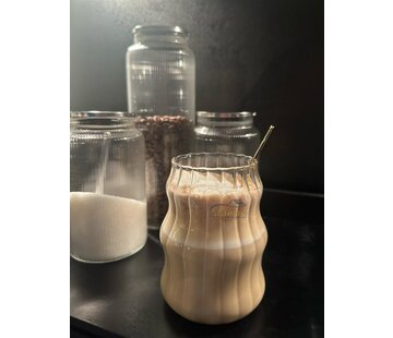 Ribbed Line 2 delige Borosilikatglas 540 ml