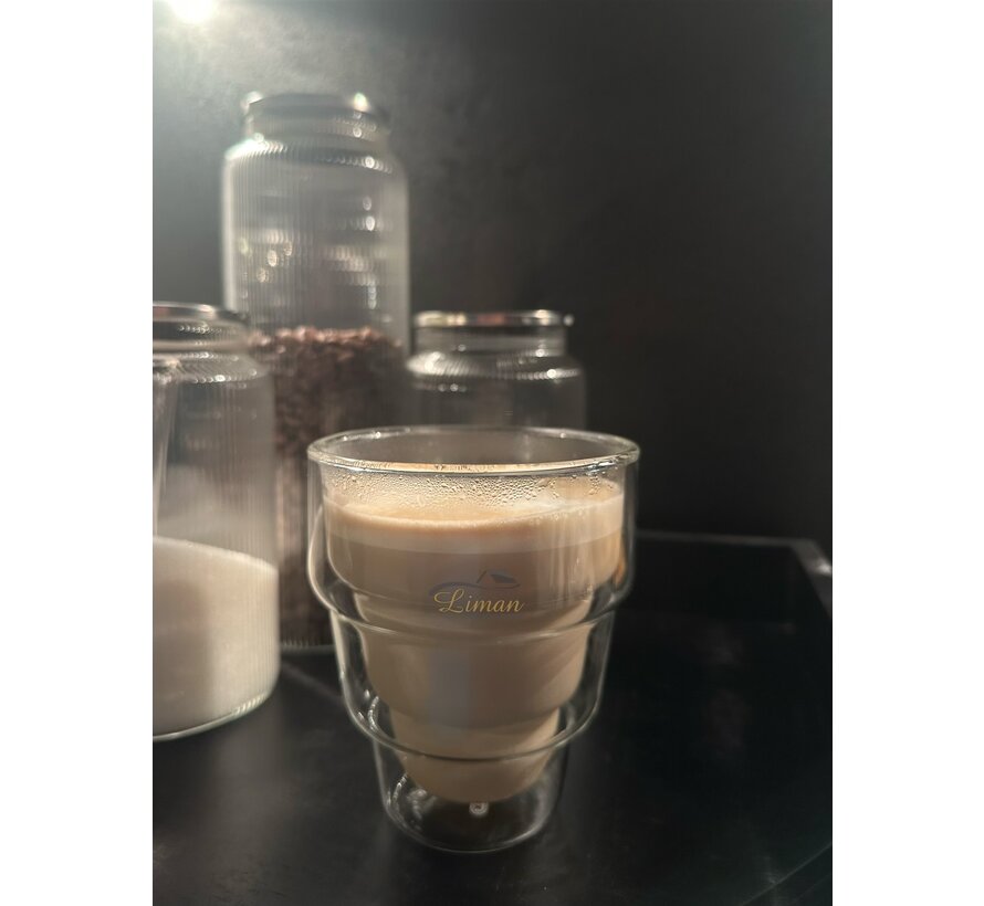 Himalaya Cidarli / Cift Cam 2'li Borosilikat bardak  350 ml