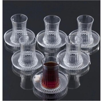 PASABAHCE Pasabahce Elysia Teeservice 12 Stück / 6 Personen