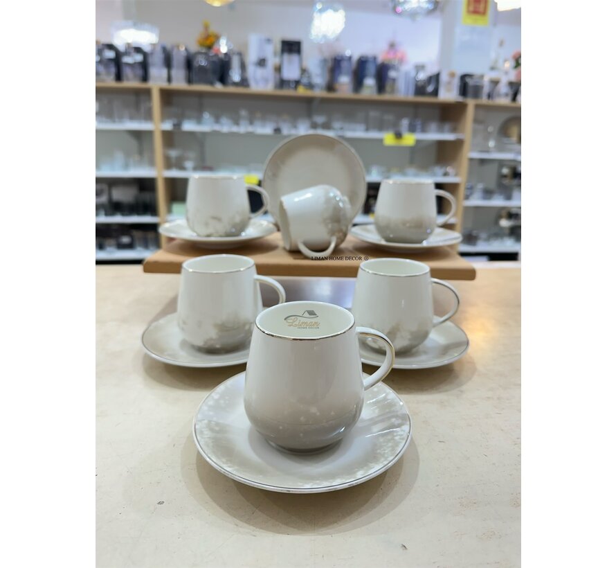 Aurora Koffieset 12 Delig | 6 Persoons