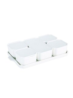 ROCHE Bowl / Breakfast Set With Lid 11 pieces
