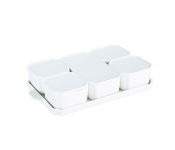 ROCHE Bowl / Breakfast Set With Lid 11 pieces