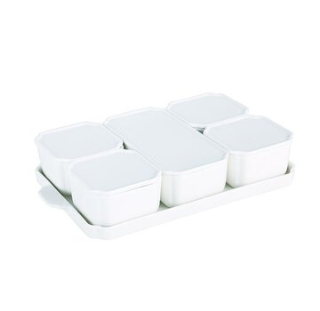 ROCHE Bowl / Breakfast Set With Lid 11 pieces