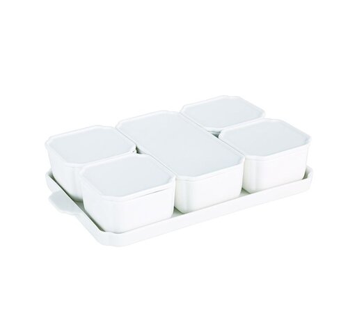 Bol ROCHE / Set Petit Déjeuner Avec Couvercle 11 pièces