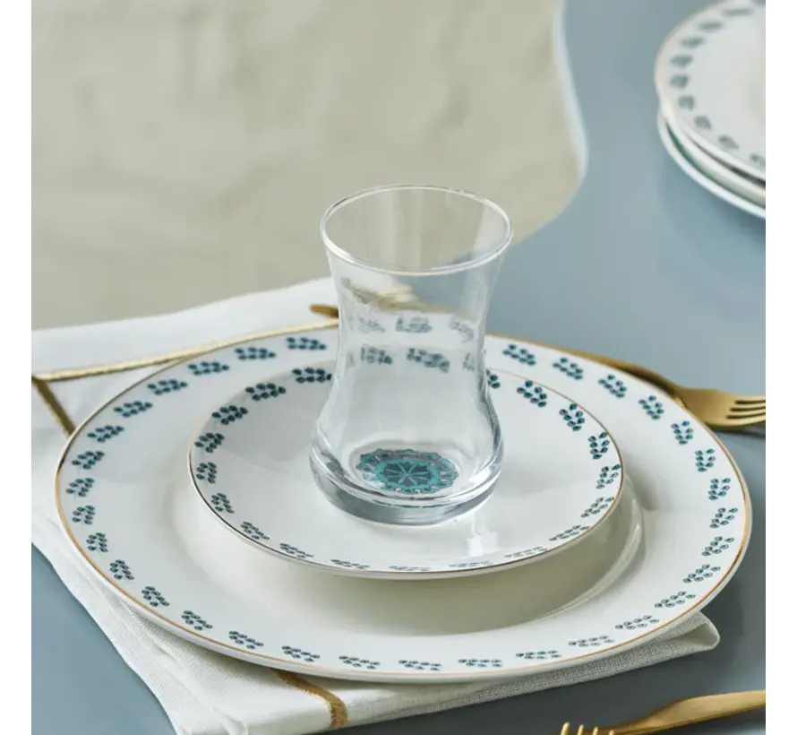 Karaca İznik Dessert-Set für 6 Personen, 18 teilig