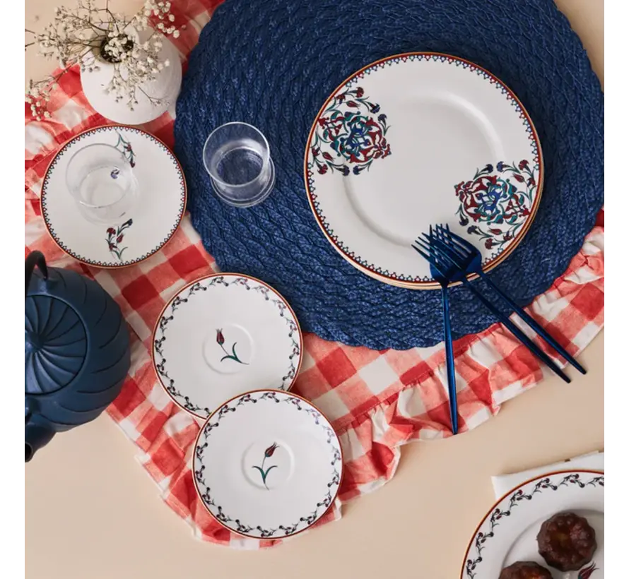 Karaca Nakkaş 6 Kişilik Pasta Takımı,18 Parça