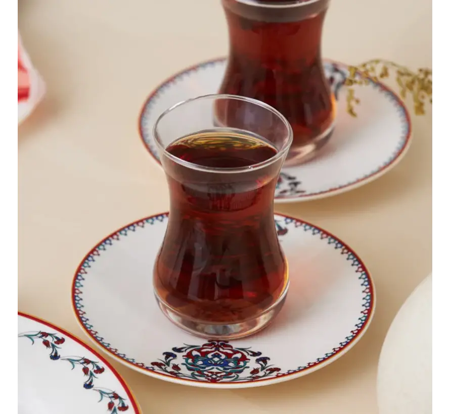 Karaca Nakkaş Dessert Set for 6 Person,18 Piece -