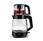 Karaca Glass Tea XL 2-in-1 Glass Tea Maker Shiny Black