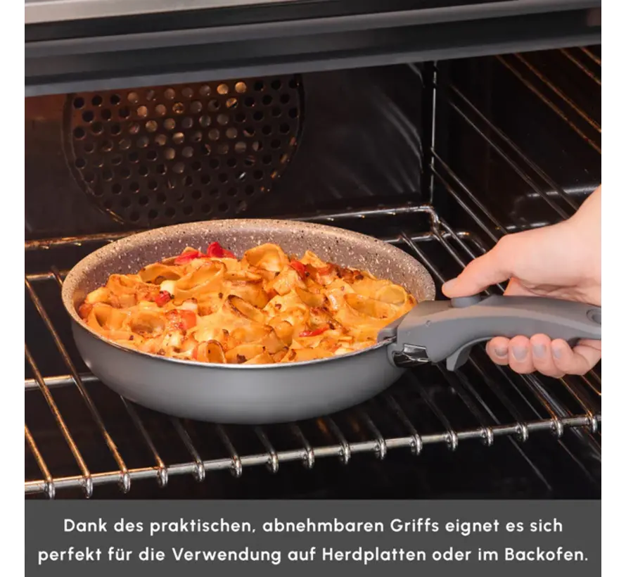 Karaca Comfort Ensemble de Casseroles 6 Pièces avec Poignées Amovibles