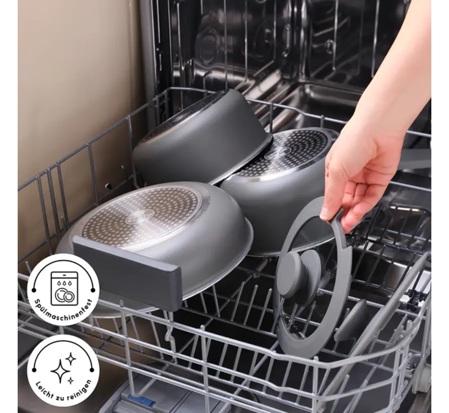 Karaca Comfort Ensemble de Casseroles 6 Pièces avec Poignées Amovibles