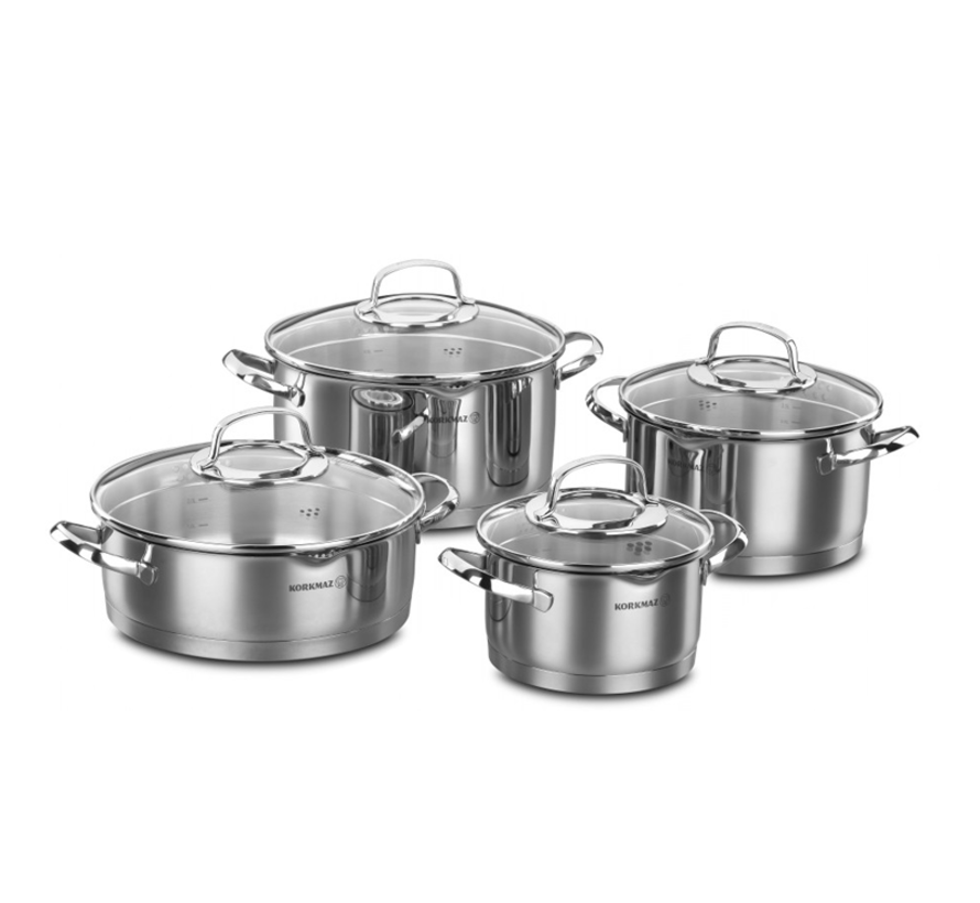 Korkmaz Steama 8-piece stainless steel boiler set | a 1999