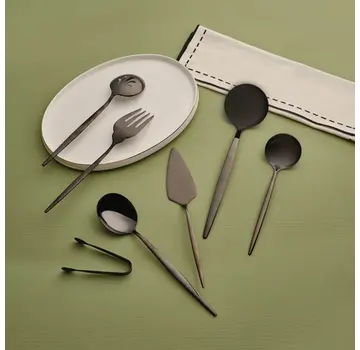 KARACA Karaca Orion Shiny Black 7-Piece Service Set