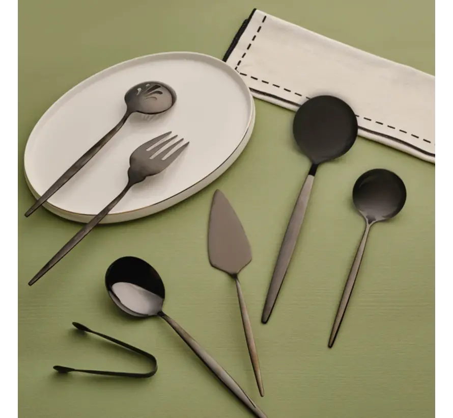 Service Set Karaca Orion Shiny Noir 7 Pièces