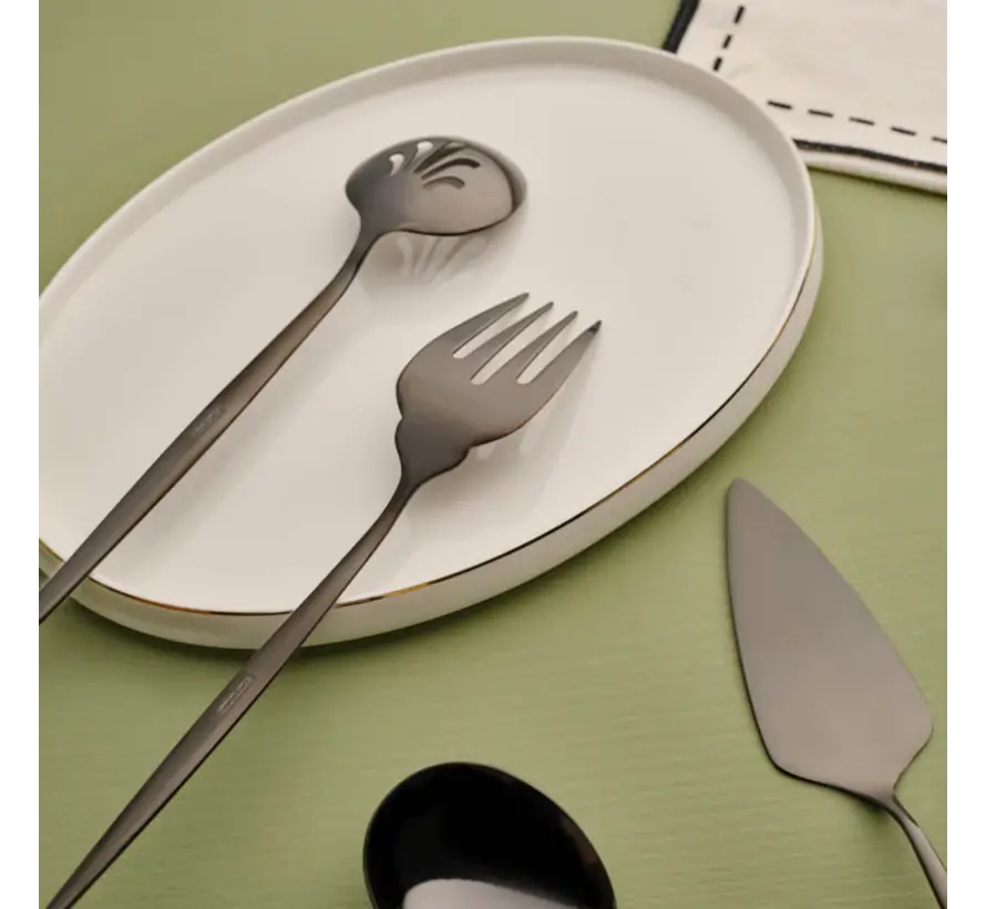 Service Set Karaca Orion Shiny Noir 7 Pièces