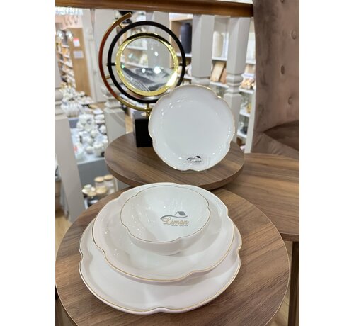 KARACA Karaca Flora 24-piece dinner set for 6 people, Gold